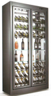Ukuran Custom Tampilan Kaca Showcase / Wine Beverage Cooler Untuk Supermarket