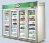 Adjustable Multideck Open Commercial Beverage Cooler 220V / 50Hz Untuk Supermarket